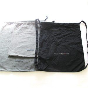 BUNDLE OF 3 JOHN VARVATOS DRAWSTRING & BACKPACK DUSTBAGS